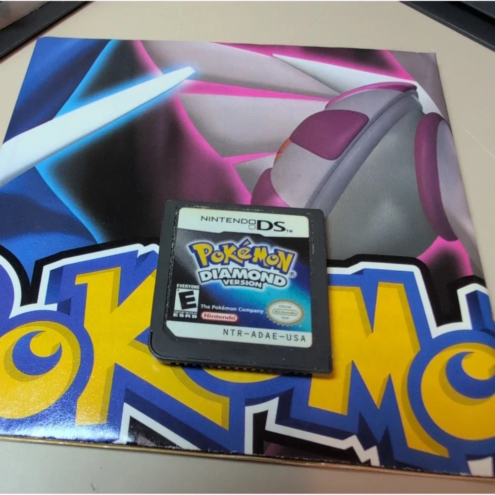 Pokemon Diamond Version Nintendo DS CIB Complete Authentic Poster Manual Insert